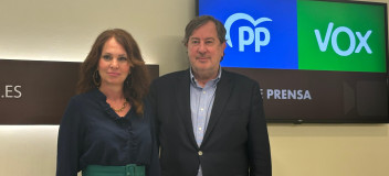 Carmen Herrarte y Juan Vidal, portavoces de Economía de PP y Vox respectivamente