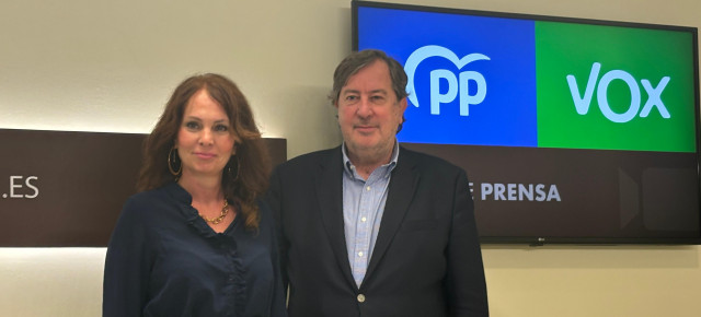 Carmen Herrarte y Juan Vidal, portavoces de Economía de PP y Vox respectivamente